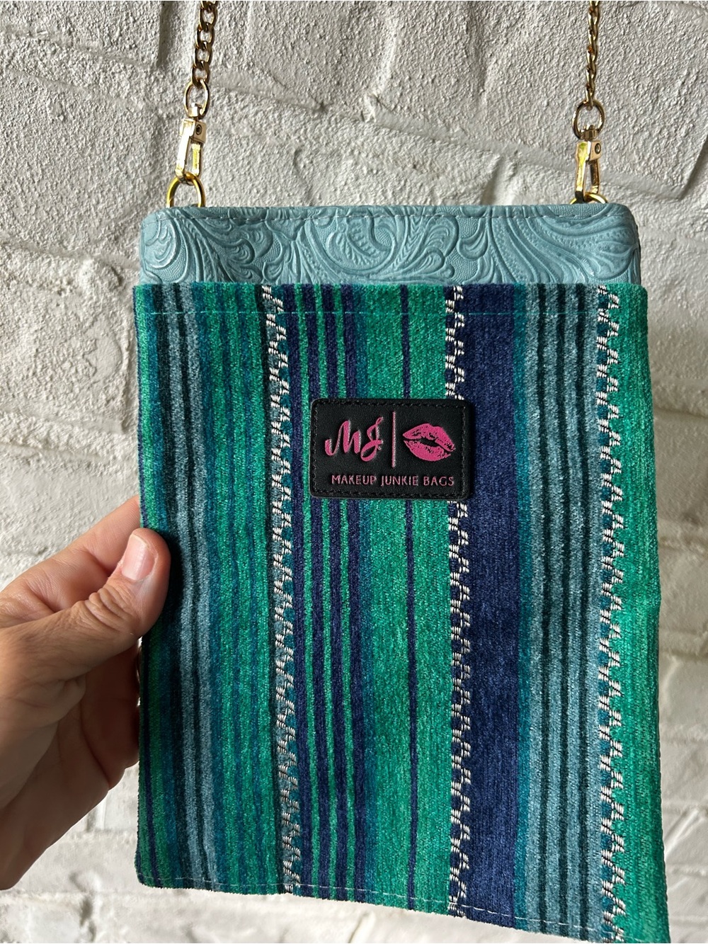 Makeup junkie crossbody bag purse